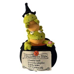 Hallmark Halloween Plush Cauldron Frogs -Watcha Gonna Do When The Witch Gets Bac
